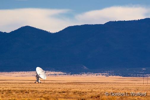 VLA Antenna_73615.jpg - One of the 27 dish antennas that comprise the VLA, an awe-inspiring radio telescopeon the Plains of San Augustin about an hour west of Socorro, New Mexico.Very Large Array (VLA) Radio Telescope photographed near Magdalena, New Mexico, USA.